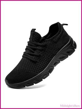 Breathable Mesh Running Shoes for Women Men, Non-Slip EVA Sole Tennis Gym